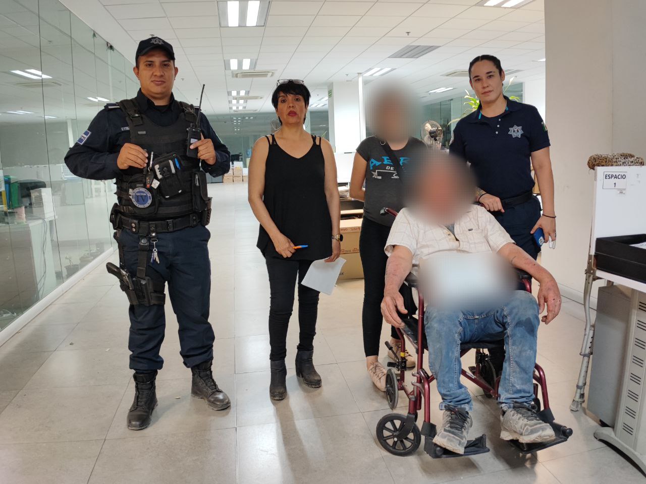 Policía Auxilió un hombre de 63 años