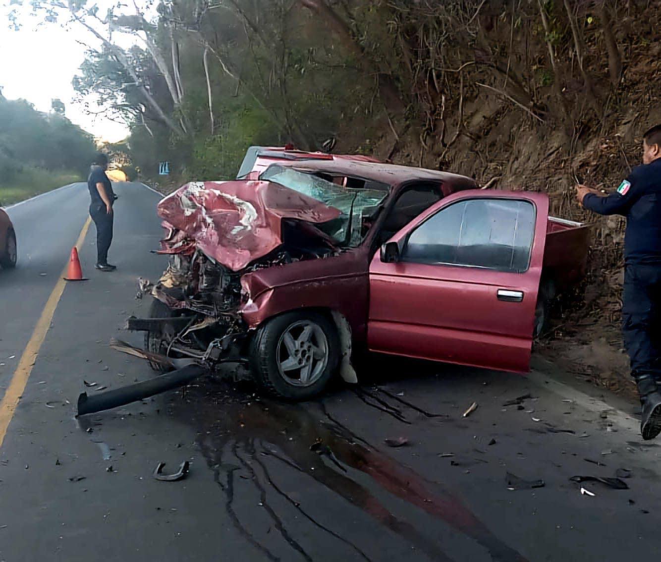 Mure una persona en accidente carretero.