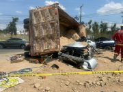 Fatal volcadura de camión en Zapopan deja una persona muerta