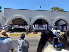 Desalojan protesta contra Ley Vicaria en Casa Jalisco