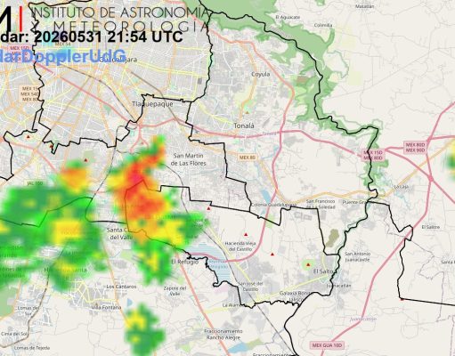 ¡CAYÓ EL AGUACERO! SE CUMPLEN PRONÓSTICOS Y LA LLUVIA PEGA FUERTE EN GDL