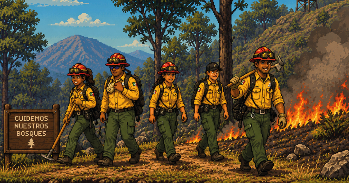 combatiente forestal