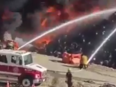 Activan emergencia atmosférica en Puerto Vallarta por incendio de llantas